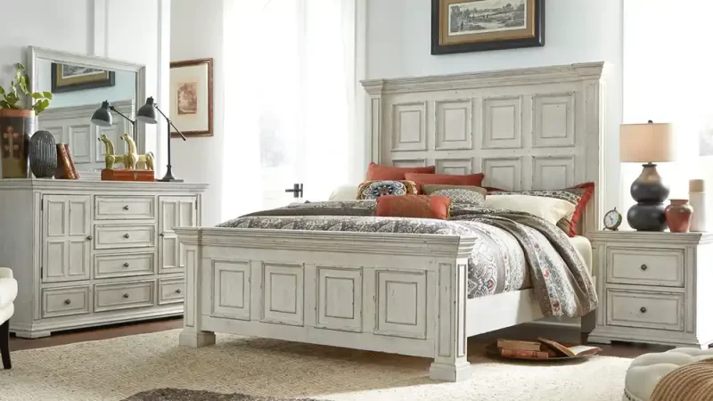 Liberty Queen big valley bed, dresser, mirror nightstand