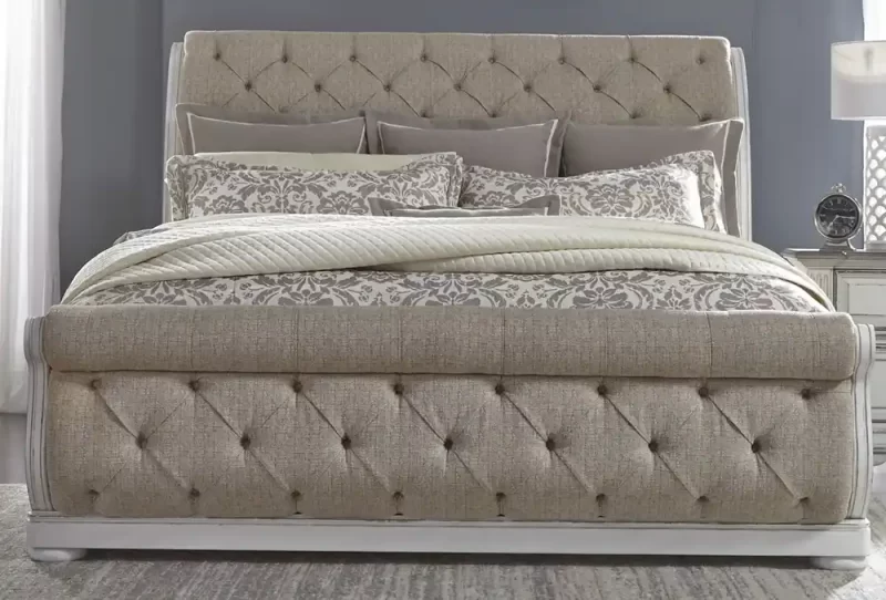 Liberty Abbey Park Queen Upholstered Sleigh Bed